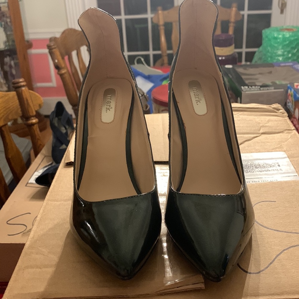 Deep Green Sparkly Pumps